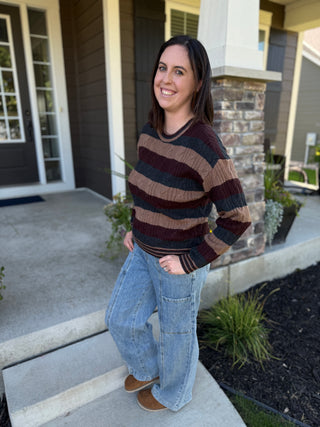 Carlisle Sweater | Women's Striped Knit Sweater