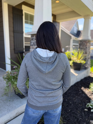 Techno Pinstriped Hoodie Top