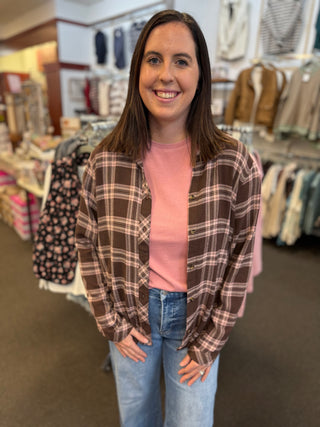 Daphne Shirt | Women's Oversized Plaid Button-Down Shirt