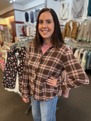 Daphne Shirt | Women's Oversized Plaid Button-Down Shirt