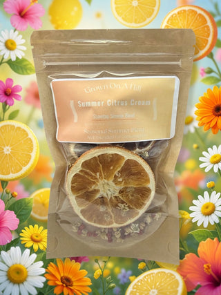 Summer Citrus Cream Grown On A Hill Farm Simmer Pot