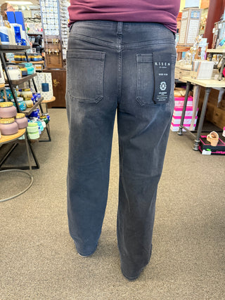 Risen High Rise Wide Baggy Jeans
