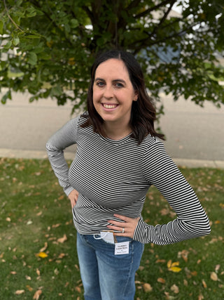 Jess Top | Women's Crew Neck Long Sleeve Top