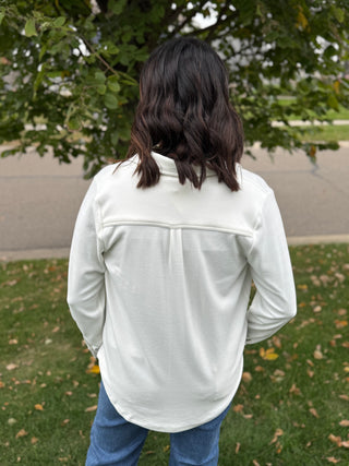 Lewis Button-Front Shirt | Relaxed Long Sleeve