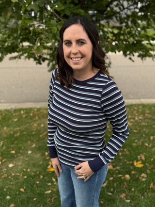 Stacy Top | Long Sleeve Crew Neck