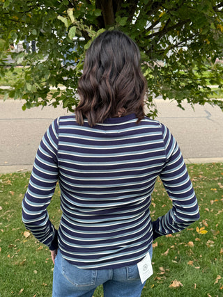 Stacy Top | Long Sleeve Crew Neck