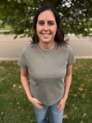 Asher Tee | Relaxed Crew Neck Cotton Tee