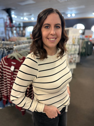 Stacy Top | Long Sleeve Crew Neck