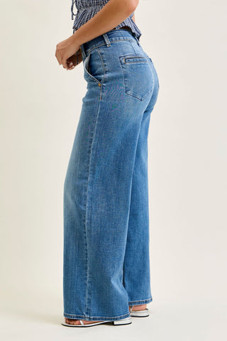 High Waist Column Trouser