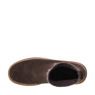 Corkys Keep Me Warm Ankle Booties - Chocolate Faux Suede