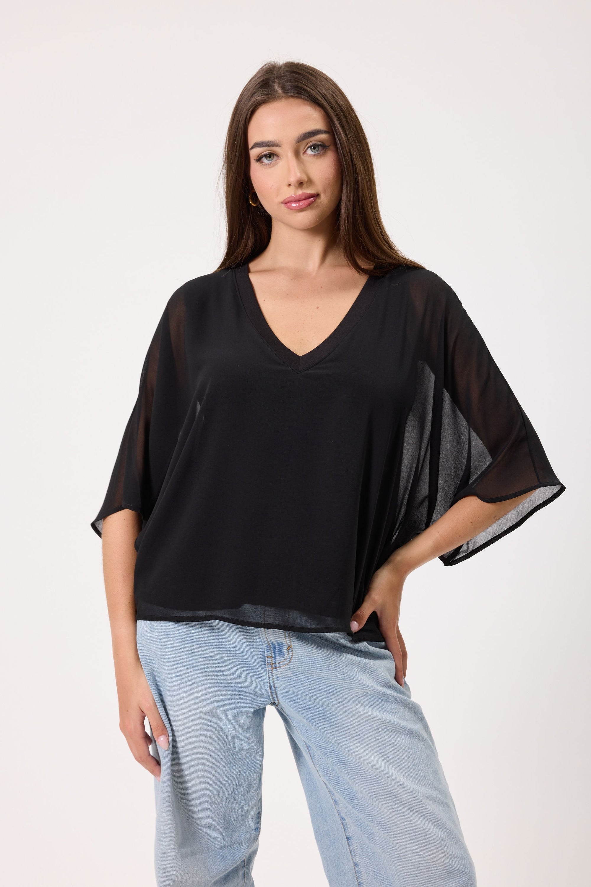 Kylie Paige Chiffon Top