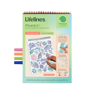 Lifelines FlowArt Trace-By-Line Pad - Tropical Paradise