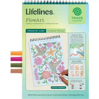 Lifelines FlowArt Trace-By-Line Pad - Woodland Whimsy