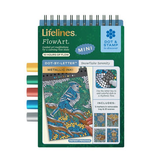 FlowArt Mini Dot-by-Letter Kit - Snowflake Serenity