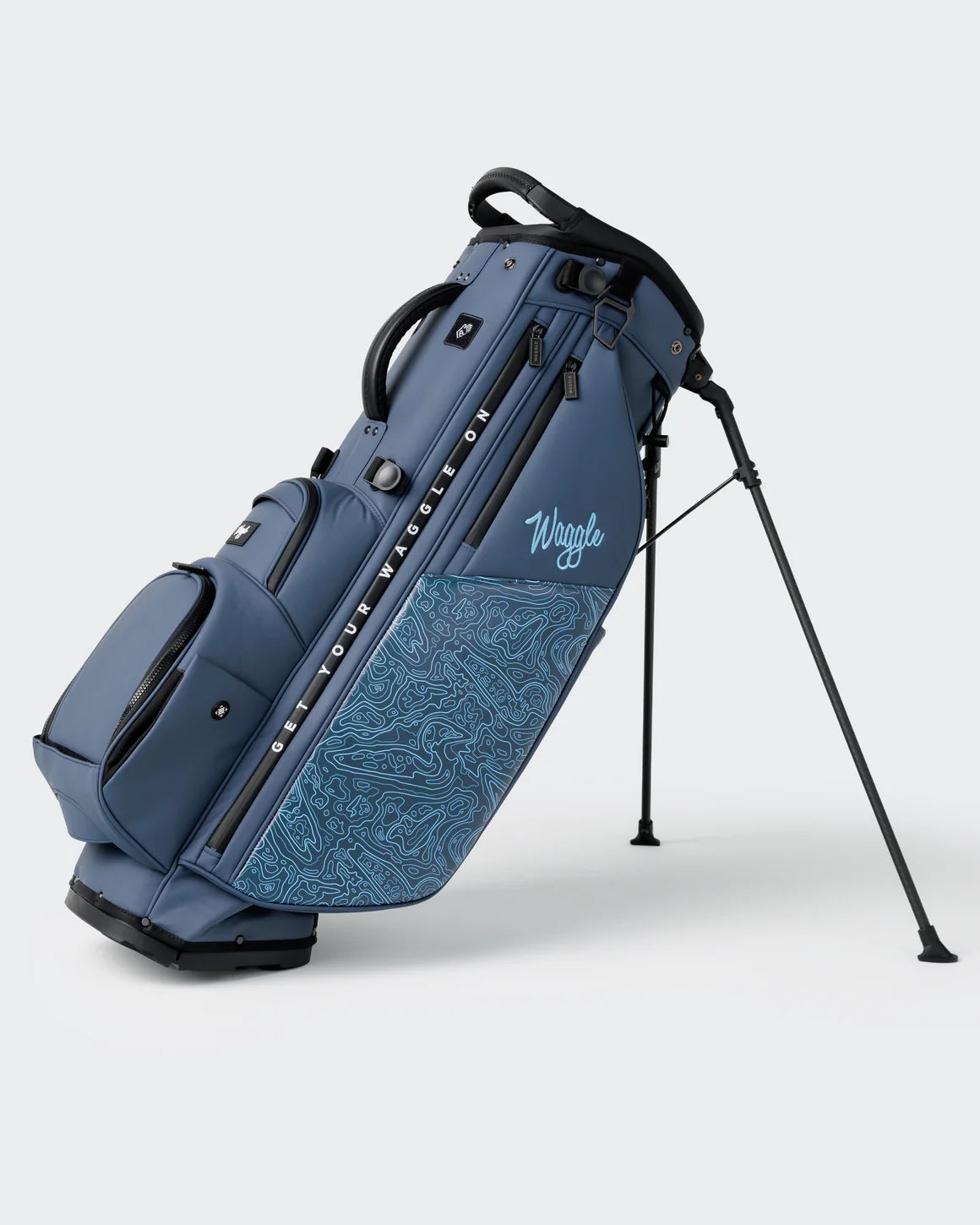 Waggle Members Hybrid Golf Bag - Loon Lake Topographic
