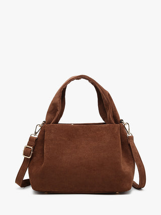 Lia Faux Suede Satchel