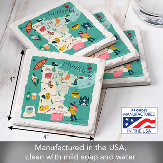Minnesota Coasters Set of 4