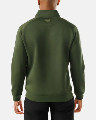 Waggle- Sunday Mens's Quarter Zip Moss