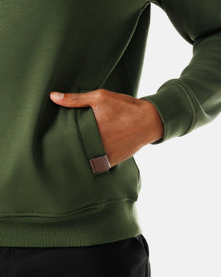 Waggle- Sunday Mens's Quarter Zip Moss