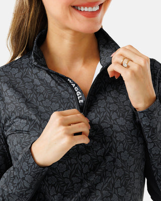 Waggle Nightshade Women's Refresh Quarter Zip - UPF 50+