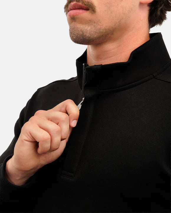 Waggle Sunday Men's Quarter Zip - Onyx