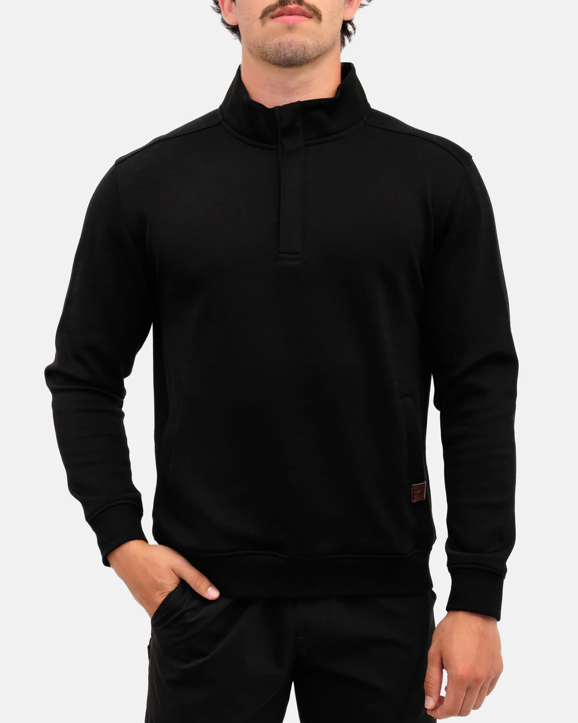 Waggle Sunday Men's Quarter Zip - Onyx