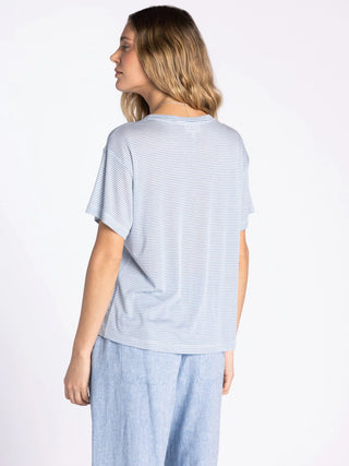 Opalite Relaxed Fit Striped Cotton Tee