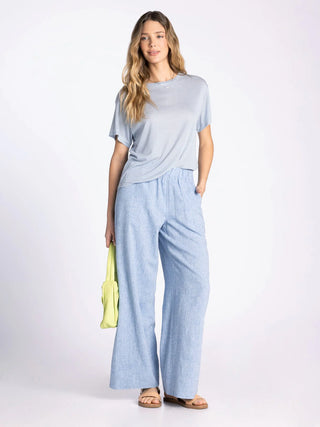 Opalite Relaxed Fit Striped Cotton Tee