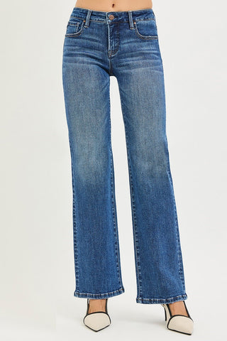 Risen Tummy Control Low Rise Bootcut Jeans