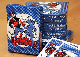 Paul & Babe Cheers Poker Playing Cards