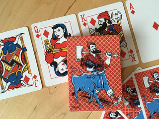 Paul & Babe Timber Poker Playing Cards