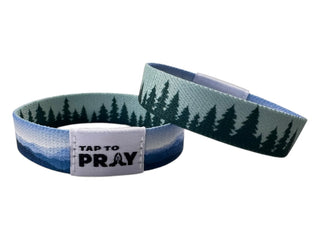 Tap To Pray Wristband Mountains & Forests