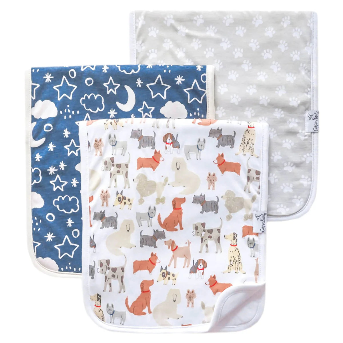 Rufus Copper Pearl Premium Burp Cloths