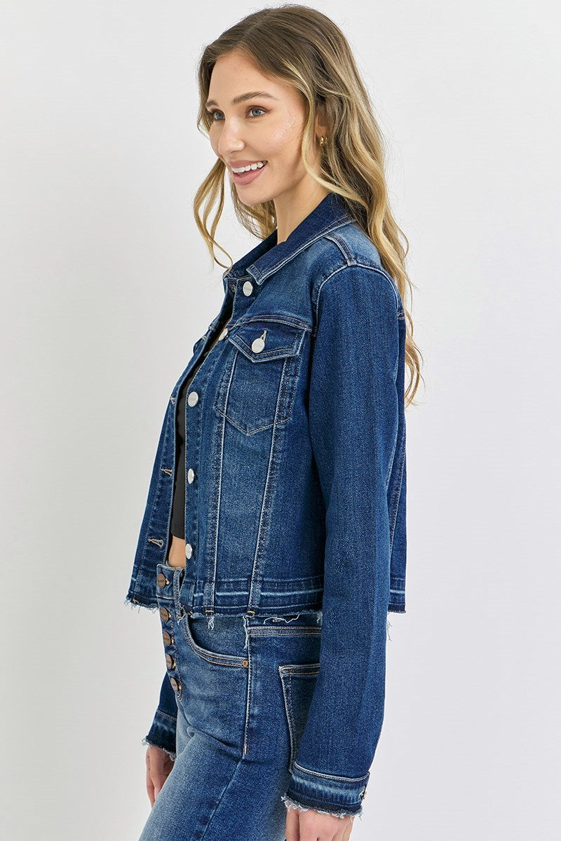 Risen Released Hem Denim Jacket