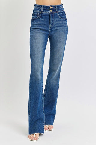 Risen Double Waistband Bootcut Jeans