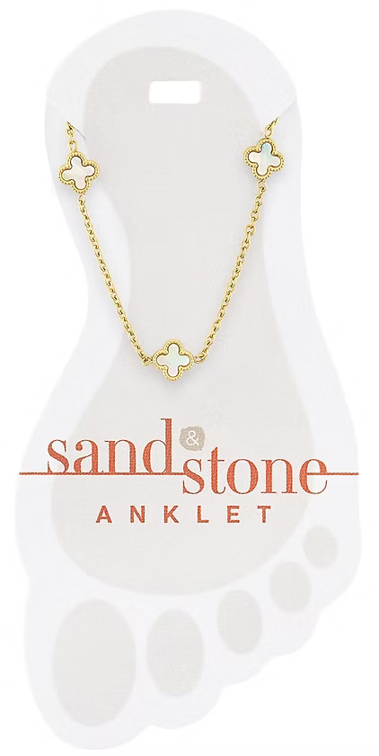 Gold Multi Quatrafoil Anklet