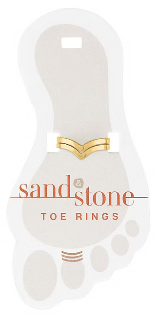 Sand & Stone Toe Ring - Gold