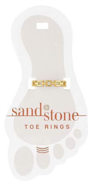 Sand & Stone Toe Ring - Gold