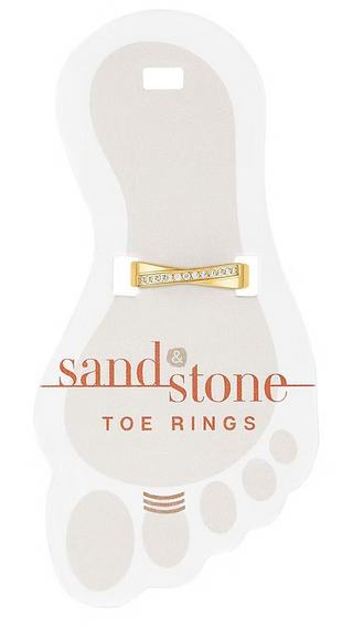 Sand & Stone Toe Ring - Gold