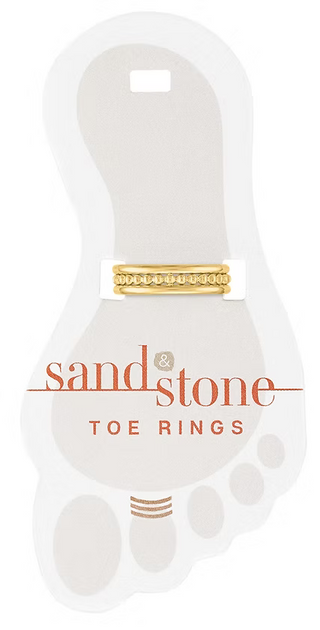 Sand & Stone Toe Ring - Gold