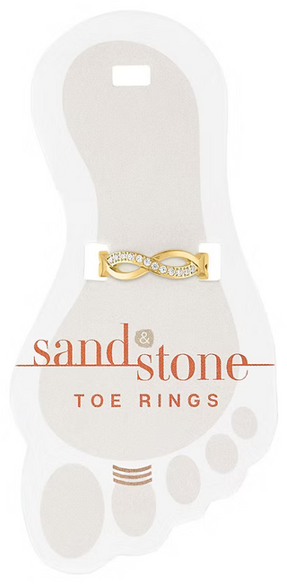 Sand & Stone Toe Ring - Gold