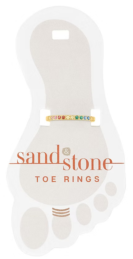 Sand & Stone Toe Ring - Gold