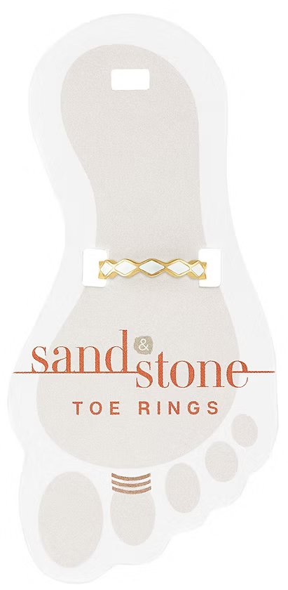 Sand & Stone Toe Ring - Gold