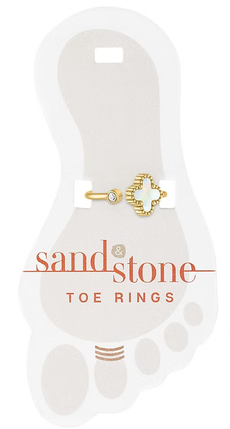 Sand & Stone Toe Ring - Gold