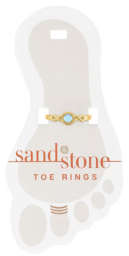 Sand & Stone Toe Ring - Gold