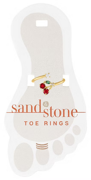 Sand & Stone Toe Ring - Gold