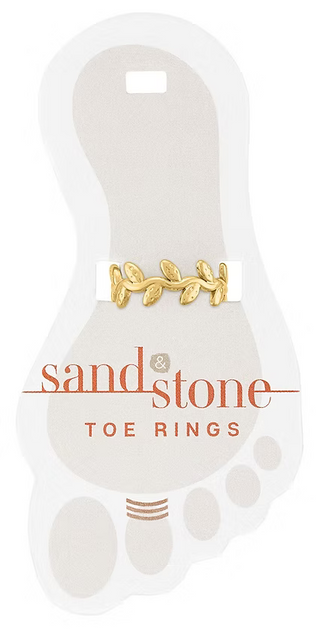 Sand & Stone Toe Ring - Gold