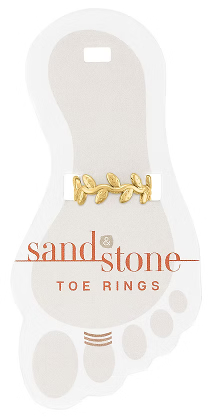 Sand & Stone Toe Ring - Gold