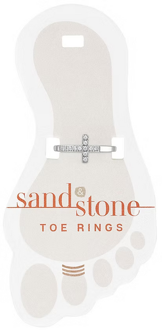 Sand & Stone Toe Rings - Silver