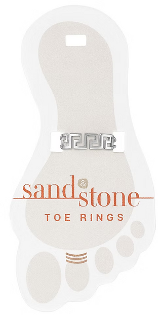 Sand & Stone Toe Rings - Silver